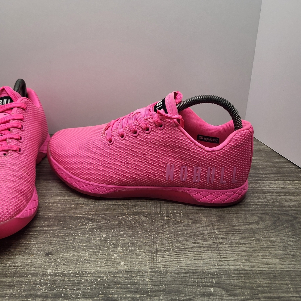 NOBULL Outwork Neon Pink Womens Size 9 Sneakers Cross Training Weightlifting - Picture 2 of 10